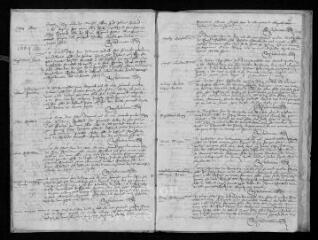 10 vues  - Registre paroissial. Baptêmes (avril 1663-novembre 1667) (ouvre la visionneuse)