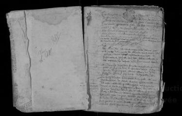 159 vues  - Registre paroissial. Baptêmes, mariages, sépultures (1684-mai 1692) (ouvre la visionneuse)