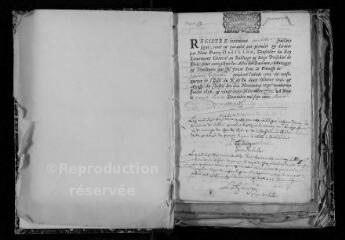 224 vues  - Registre paroissial. Baptêmes, mariages, sépultures (février 1703-août 1759) (ouvre la visionneuse)