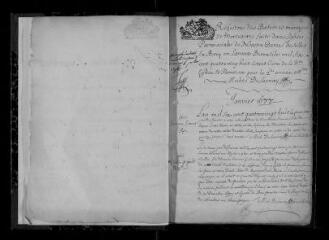 216 vues Registre paroissial. Baptêmes, mariages, sépultures (1688-août 1692)