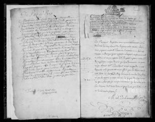 107 vues  - Registre paroissial. Baptêmes, mariages, sépultures (août 1692-mars 1695) (ouvre la visionneuse)