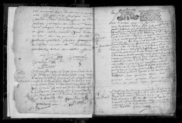 283 vues Registre paroissial. Baptêmes, mariages, sépultures (mai 1718-décembre 1723)