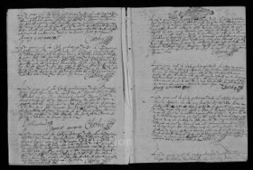 190 vues Registre paroissial. Baptêmes, mariages, sépultures (avril 1692-décembre 1715)