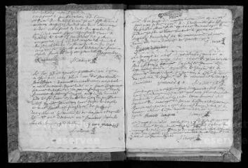 81 vues Registre paroissial. Baptêmes, mariages, sépultures (février 1690-novembre 1712)