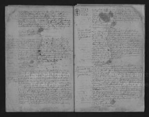 192 vues Registre paroissial. Baptêmes, mariages, sépultures (mai 1674-novembre 1687)