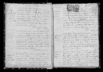 154 vues  - Registre paroissial. Baptêmes, mariages, sépultures (1700-septembre 1708) (ouvre la visionneuse)