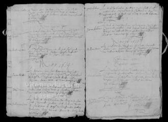 17 vues Registre paroissial. Sépultures (septembre 1653-mars 1662)