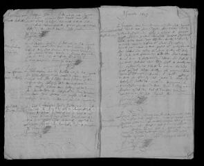 13 vues  - Registre paroissial. Mariages (novembre 1655-août 1662) (ouvre la visionneuse)