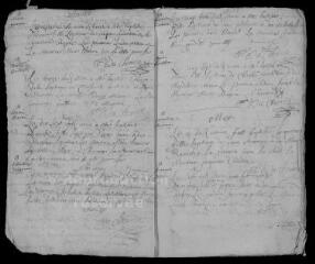 19 vues Registre paroissial. Baptêmes, mariages, sépultures (1667-1668 ; mai 1670-1671)