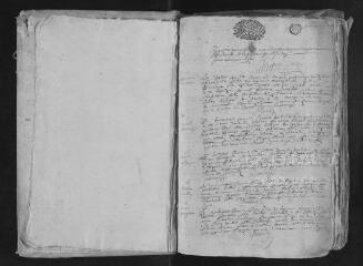 372 vues Registre paroissial. Baptêmes, mariages, sépultures (1692-juillet 1718)