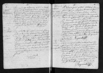 168 vues  - Registre paroissial des baptêmes, mariages, sépultures (1670- février 1674) (ouvre la visionneuse)