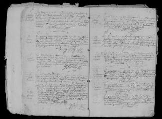 50 vues  - Registre paroissial. Baptêmes, mariages, sépultures (février 1670-juillet 1674) (ouvre la visionneuse)