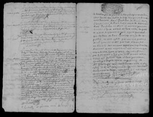 17 vues Registre paroissial. Baptêmes, mariages, sépultures (1713) ; sépultures (janvier 1714)