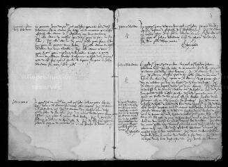 228 vues  - Registre paroissial des Baptêmes (1501 à 1505), mariages, sépultures (ouvre la visionneuse)