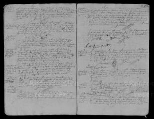 8 vues Registre paroissial. Baptêmes, mariages, sépultures (1672-mars 1673)
