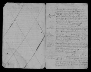 10 vues  - Registre paroissial. Baptêmes, mariages, sépultures (1673-mars 1674) (ouvre la visionneuse)