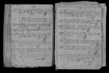 249 vues Registre paroissial. Baptêmes, mariages, sépultures (1610-1611 ; 1620-1665)
