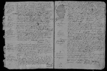 17 vues Registre paroissial. Baptêmes, mariages, sépultures (octobre 1725-mars 1729)