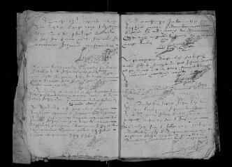 61 vues Registre paroissial. Baptêmes, sépultures (avril 1617-avril 1621) ; baptêmes (mai 1621-mars 1622)