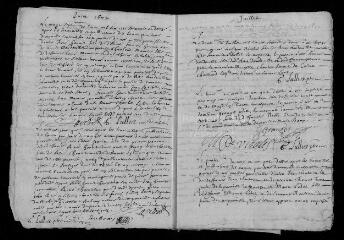 22 vues Registre paroissial. Baptêmes, mariages, sépultures (mai 1672-décembre 1673)