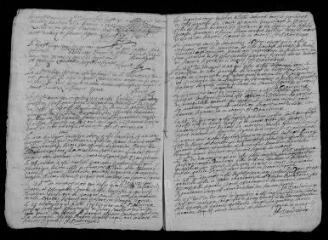 9 vues Registre paroissial. Baptêmes, mariages, sépultures (juillet 1688-décembre 1689) ; baptêmes, mariages (janvier 1690)