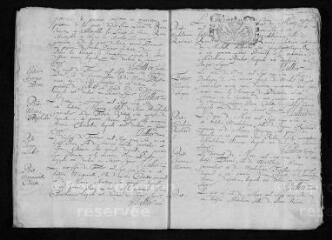 25 vues  - Registre paroissial. Baptêmes, mariages, sépultures (1706-juillet 1708) (ouvre la visionneuse)