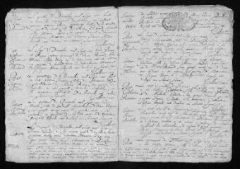 13 vues Registre paroissial. Baptêmes, mariages, sépultures (août 1708-mars 1710)