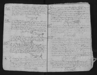 23 vues  - Registre paroissial. Baptêmes, mariages, sépultures (juillet 1675-décembre 1676), baptêmes, sépultures (janvier 1677) (ouvre la visionneuse)