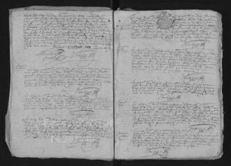 50 vues Registre paroissial. Baptêmes, mariages, sépultures (juin 1682-décembre 1685) ; baptêmes, sépultures (janvier 1686)
