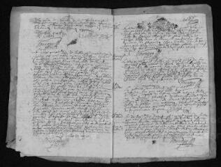 13 vues Registre paroissial. Baptêmes, mariages, sépultures (juin 1690-mars 1691)