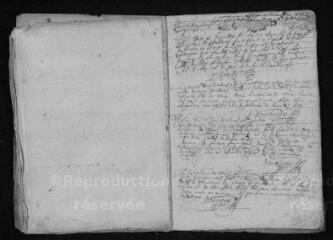 21 vues Registre paroissial. Baptêmes, mariages, sépultures (mars 1691-mars 1692)