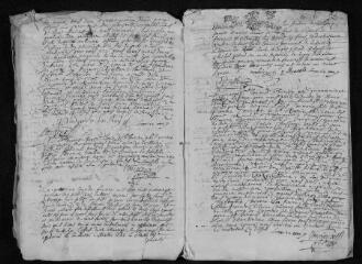 23 vues Registre paroissial. Baptêmes, mariages, sépultures (1695-janvier 1697)