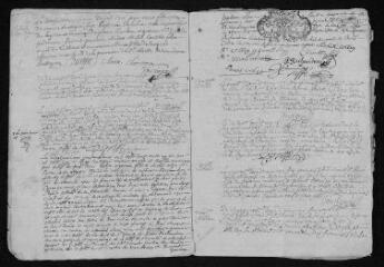 21 vues Registre paroissial. Baptêmes, mariages, sépultures (1711-janvier 1713)