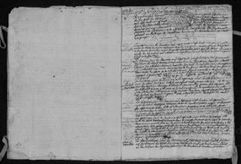 18 vues Registre paroissial. Baptêmes, mariages, sépultures (1728-mai 1729)