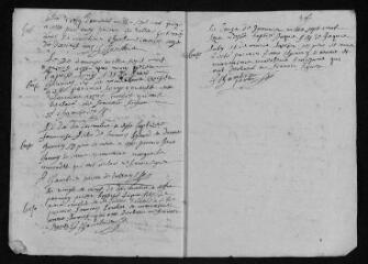 7 vues Registre paroissial. Baptêmes, mariages, sépultures (1715) ; baptême (janvier 1716)