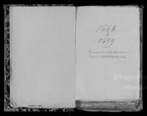 204 vues Registre paroissial. Baptêmes, mariages, sépultures (1668-1687 ; 1692-1699)