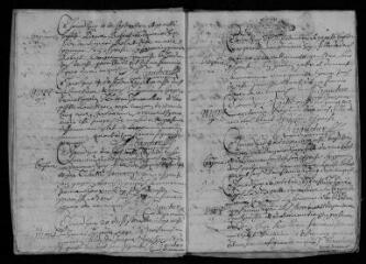 46 vues Registre paroissial. Baptêmes, mariages, sépultures (septembre 1690-avril 1692)