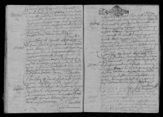 21 vues Registre paroissial. Baptêmes, mariages, sépultures (avril-décembre 1692) ; baptêmes, sépultures (janvier-février 1693)