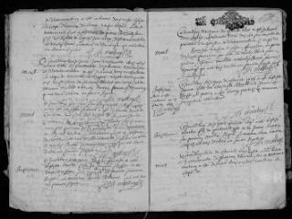 17 vues Registre paroissial. Baptêmes, mariages, sépultures (1695-janvier 1696)