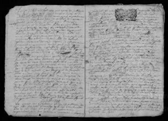 38 vues Registre paroissial. Baptêmes, mariages, sépultures (mai 1701-mai 1704)