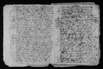 52 vues Registre paroissial. Baptêmes, mariages, sépultures (juin 1725-1727)