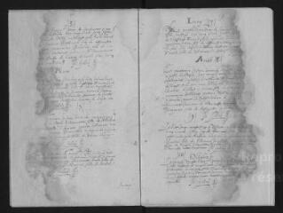 48 vues Registre paroissial. Baptêmes, mariages, sépultures (novembre 1600-1626)