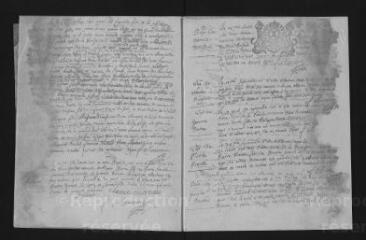 9 vues Registre paroissial. Baptêmes, mariages, sépultures (mars-décembre 1711) ; sépultures (janvier 1711)