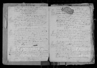 96 vues Registre paroissial. Baptêmes, mariages, sépultures (juin 1713-février 1733)