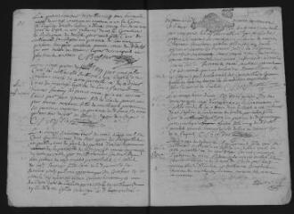 12 vues Registre paroissial. Baptêmes, mariages, sépultures (mars 1697-novembre 1698)