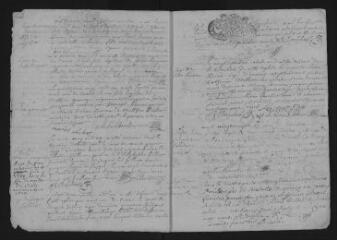 13 vues Registre paroissial. Baptêmes, mariages, sépultures (avril 1710-décembre 1712) ; baptêmes, mariages (février 1713)