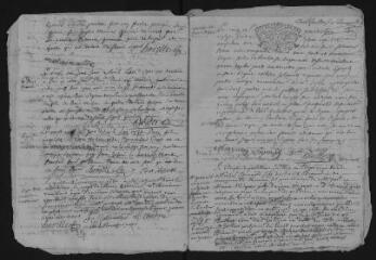 9 vues Registre paroissial. Baptêmes, mariages, sépultures (1730) ; baptêmes, sépultures (janvier-mars 1731)
