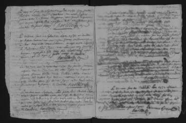 11 vues Registre paroissial. Baptêmes, mariages, sépultures (1732) ; baptêmes, sépultures (janvier 1733)