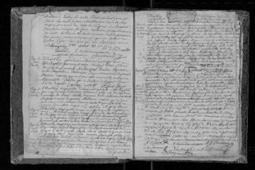 212 vues Registre paroissial. Baptêmes, mariages, sépultures (1700-1712) ; sépultures (janvier 1713)
