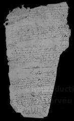2 vues Registre paroissial. Baptêmes (avril-octobre 1638)